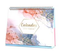 2026 Desk Calendar - 18 Months Desk Calendar 2026, July 2025 - December 2026, 9.8'' x 8.3'', Standing Flip Desktop Calendar with 4 More Months Reference Calendar