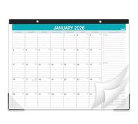 2026 Desk Calendar - 2026 Calendar from January to December 2026, 12 Monthly Calendar 2026 with Ruled Blocks for Planning, 14.6'' x 11.5''