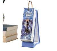 2026 Desk Calendar | 365 Day Daily Planner with Oil Painting Decoration | Vertical Calendar for Home, Entrance, Desk, Living Room, Office, School Use