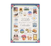 2026 Desk Calendar, 9x12 Inch Seasonal Spiral Bound Planner, Monthly Organizer with Work Habit Tracking, Reading Health Study Task Management, School Home Cleaning Vacation Party Birthday Scheduling