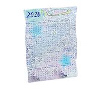 2026 Desk Calendar | Artistic Clear Acrylic Planner | 12 Small Monthly Calendars - For School, Bedroom, Study, Planning, Decoration & Organizing