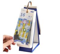 2026 Desk Calendar,Artistic with Charm - Desk Tarot Daily Calendar | for Classroom Dormitory Living Room Bedroom Students Kids Teens Adults Teachers Friends