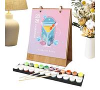 2026 Desk Calendar | Coloring Kids Calendar,12 Different Hand-Painted Oil Paintings, Creative Planner for School Teacher Home Class Work Kids Adults