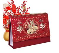 2026 Desk Calendar, Diary for Time Management, Chinese New Year Desk Calendar, for Classroom, Dining Room, Living Room, Bedroom, Student, Children, Teacher, Teenage