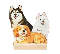 2026 Desk Calendar, Easy-to-fli P Sheets, 13x12x3cm, Cute Animal Tracker Planner, Fr Eestanding Stand, Suitable For Home, Office, Or School Use