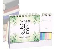 2026 Desk Calendar, Jan-Dec 2026 Calendar Table Mat, Office Accessories, Monthly Planner Made of High-Quality Paper, 12 Month Pad with Large Lined Blocks for School, Office