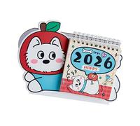 2026 Desk Calendar Lovely Dog Monthly Calendars Small Standing Desktop Ornaments Calendars Foldable Table
