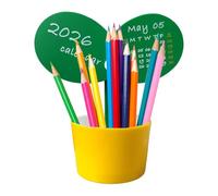 2026 Desk Calendar - Monthly Decor Bud Shaped Table Calendar 2026 with Pen Holder - For Colleagues Christmas Employee Male New Year Adults Father's Day Men Women