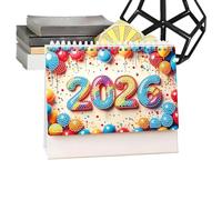 2026 Desk Calendar | Painted Rhinestone Artistic Calendars,2026 Leaf Monthly Diary For Home School Office Family Teachers Friends