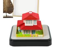 2026 Desk Calendar, Paper Sculpture with House Design - Table Ornament and Dates Organizer for Events