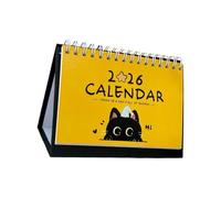 2026 Desk Calendar, Paper with Note Space, Monthly Weekly Layout for Home School Planning Desk Daily Planner