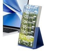 2026 Desk Calendar | Positive Word Planner with Magnetic Base, Weekly Challenges Theme Daily Office - Home Office Bedroom Living Room