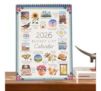2026 Desk Calendar, Seasonal Spiral Supplies, 9x12 Inch Planner with Strong Build, Monthly Work Organizer, Modern Schedule with Stylish Style, Office Accessories for Habit Reading Health Mental Study
