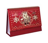 2026 Desk Calendar - Traditional Planner - Chinese New Year Desk Calendar | for Classroom Dorm Living Room Bedroom Adults Teachers Students Kids Teens Friends