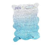 2026 Desk Calendar - Transparent Acrylic Art Planner - 12 Monthly Mini Calendar - For Home Office Student Room Desk Organisation & Year Planning