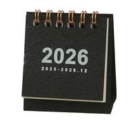 2026 Desk Calendar Twin-Coil Binding 19 Month Paper From Jun 2025 to Dec 2026 Tabletop Calendars Planner Basic