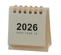 2026 Desk Calendar Twin-Coil Binding 19 Month Paper From Jun 2025 to Dec 2026 Tabletop Calendars Planner Basic