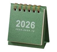 2026 Desk Calendar Twin-Coil Binding 19 Month Paper From Jun 2025 to Dec 2026 Tabletop Calendars Planner Twin Coil Binding Paper Based
