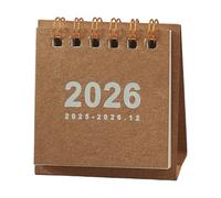 2026 Desk Calendar Twin-Coil Binding 19 Month Paper From Jun 2025 to Dec 2026 Tabletop Calendars Planner Basic