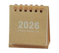 2026 Desk Calendar Twin-Coil Binding 19 Month Paper From Jun 2025 to Dec 2026 Tabletop Calendars Planner Basic