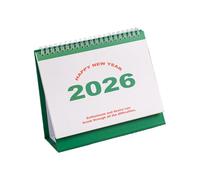 2026 Desk Calendar Twin-Coil Binding Reference 12 Month Jan to Dec for Notes Plans Organization Holiday Decoration