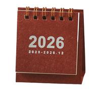 2026 Desk Calendar Twin-Coil Binding Tabletop Calendars 19 Month Runs From Jun 2025 to Dec 2026 for Daily Scheduling Twin Coil Binding Paper Based Calendar