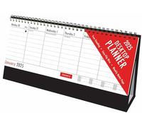 2025 Desktop Flip Calendar - Free Standing Week to View Planner - for Home Office and School Use