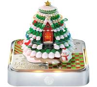 2026 Desk Calendar with LED Light, Christmas Tree Sculpture 3D Tear-away Paper Carving Art Memo Pad Time Piece Notepad Gift for Christmas Housewarming Home Office Desktop Decoration