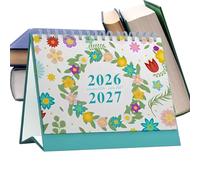 2026 Desk Diary | Thick Paper Planner 18 Months, Plant Patterns Calendar Planner Office Decor - For Home School Classroom School Agenda