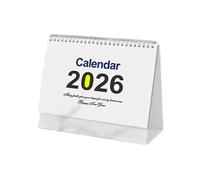 2026 Desktop Calendar 12 Month From January to December Twin-Coil Binding Calendar Planner for Notes Task Management Calendar