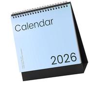 2026 Desktop Calendar 12 Month From January to December Twin-Coil Binding Planner for Notes Task Management Gift