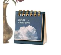 2026 Desktop Calendar | Mini Monthly Organizer | Calendar 2026 | For Dad Father's Day Christmas New Year Work At Home School Men Women Colleagues Adult Employees