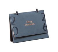 2026 Desktop Calendar Monthly Planner with Leather Stand 12 Month From Jan to Dec for Daily Scheduling 220x175mm Desktop Calendar for Clients
