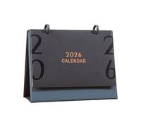 2026 Desktop Calendar Monthly Planner with Leather Stand 12 Month From Jan to Dec for Daily Scheduling 220x175mm Desktop Calendar for Clients