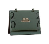 2026 Desktop Calendar Monthly Planner with Leather Stand 12 Month From Jan to Dec for Daily Scheduling 220x175mm Desktop Calendar for Clients