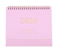 2026 Desktop Calendar, Standing Flip Monthly Calendar Planner Organizer Scheduler for Home Office Decorations Pink