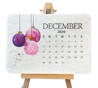 2026 Desktop Calendars - 12 Months Desk Planning Calendar - Home Schedule Supplies for Apartment Dormitory Rental Business Hotel Dating Classroom