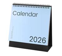 2026 Desktop Monthly Calendar 12 Month Referance From January to December Twin-Coil Binding Calendar for Daily Planning Time Management