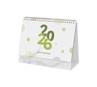 2026 Desktop Monthly Calendar 12 Month Referance From January to December Twin-Coil Binding Calendar for Daily Planning Daily Planner