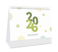 2026 Desktop Monthly Calendar 12 Month Referance From January to December Twin-Coil Binding for Daily Planning