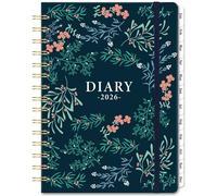 2026 Diary - 2026 Diary A5 Week to View from January to Decmber 2026, DIARY 2026 with Elastic bond, Pen Loop, Back Pocket, 6 x 8.3 in