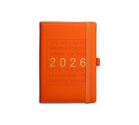 2026 Diary, A Day Per Page A5, 365 Day Daily Planner Management Record Notebook from Jan to Dec 2026, Organiser Hardcover with Color Tabs, Inner Pocket, Thick Page (Yellow)