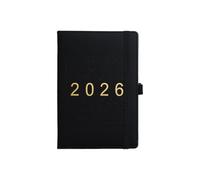 2026 Diary, A Day Per Page A5, 365 Day Daily Planner Management Record Notebook from Jan to Dec 2026, Organiser Hardcover with Color Tabs, Inner Pocket, Thick Page (Blank)