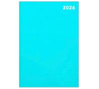 2026 Diary A4 / A5 / A6 Diary Page A Day Desk And Week To View Pastel Colour Diaries Organiser For Student, Teacher, Home, Office, Business Year Planner (Turquoise, A4 Week To View)
