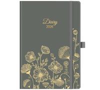 2026 Diary - A5 Diary 2026 Week to View, Jan. 2026 - Dec. 2026, 2026 Planner with Monthly, Weekly View, Notes & Mission Board for Home, Office, School, Elegant Hardcover, Elastic Closure, Back Pocket
