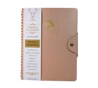 2026 Diary - A5 Diary 2026 Week to View (Jan 2026 - Dec 2026), Twin-Wire Binding, with Colorful Monthly Tabs and Inner Pocket (RoseGold)