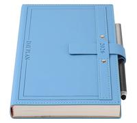 2026 Diary A5 Page a Day, Diary 2026 Day Per Page from Jan to Dec, Day View Planner Organizer,12 Months 2026 Agenda with Pen Set,Colorful Monthly Tabs, 3 Bookmarks, Inner Pocket (Blue)