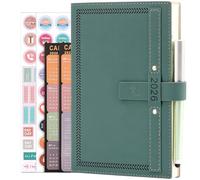 2026 Diary A5 Page a Day Full Year Planner, Diary 2026 from Jan 2026 to Dec 2026, Daily Monthly Planner with Calendar, Pen, Pen Holder, Month Tabs, inner Pocket (Green)