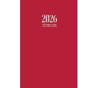 2026 Diary A5 Page a Day: One Page Per Day To View Dated From Jan To Dec 2026 | Perfect For Appointments, Reminders, Scheduling ... Red Cover Design