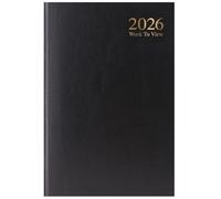 2026 Diary A5 Week to View - Black